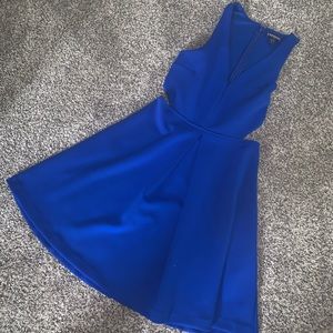 Blue Express Cut-out Dress